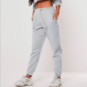 Missguided Gray Oversized 90’s Joggers